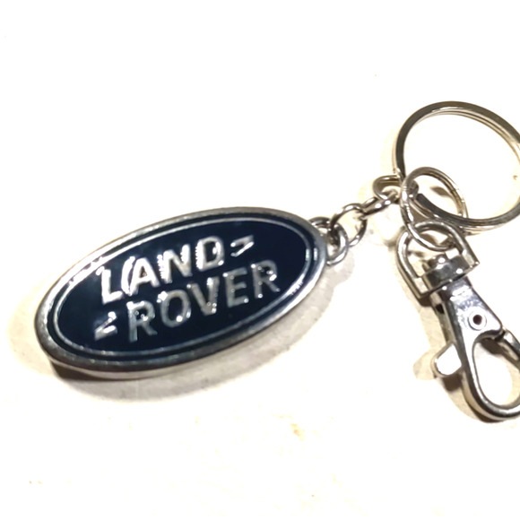 Land Rover Keychain Purse Clip Silver Tone Black Car Truck Auto - Picture 3 of 6